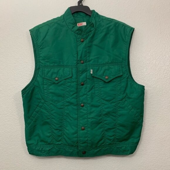 Vintage Levi's Utility Windbreaker Vest - Picture 1 of 11